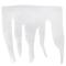 7ft. White Glittered Artificial Christmas Craft Icicle Snow Fringe